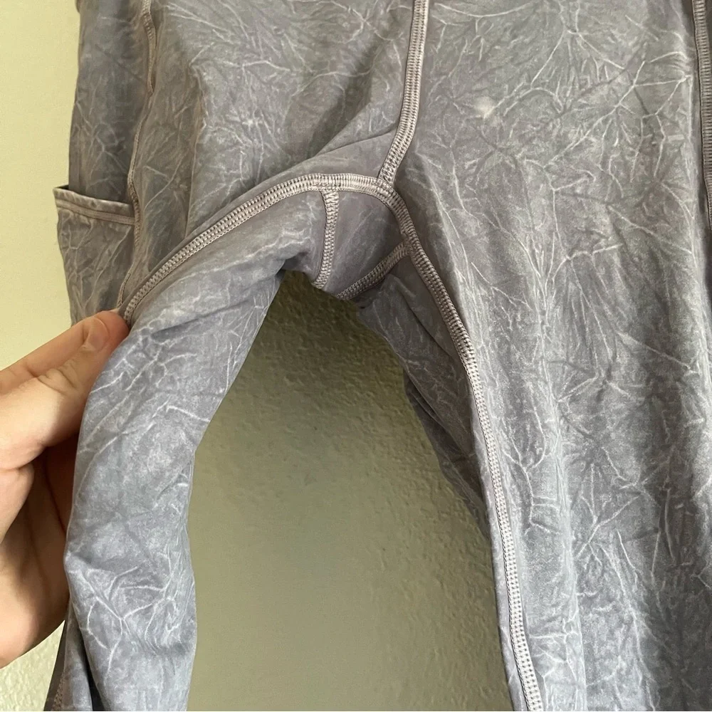 Lululemon Fast and Free Tight II 25” Ice Dye Non-Reflective Leggings Size 6